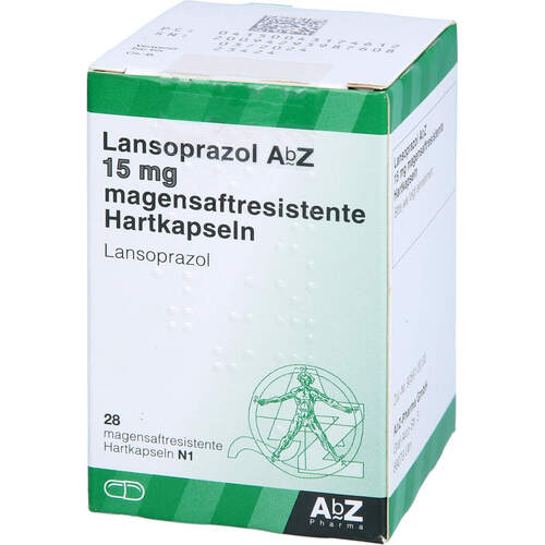 Lansoprazol AbZ 15mg magensaftresistente Hartkaps, 28 Stk., Abz Pharma GmbH