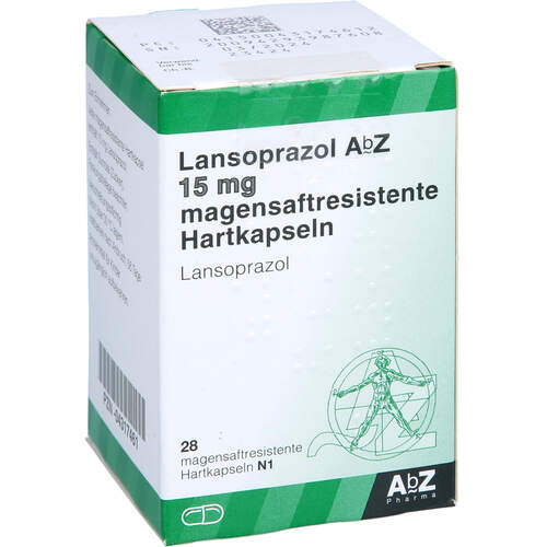 Lansoprazol AbZ 15mg magensaftresistente Hartkaps, 28 Stk., Abz Pharma GmbH