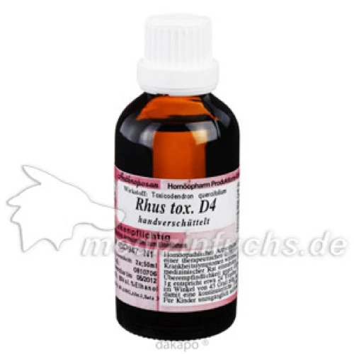 RHUS TOXICODENDRON D 4 Dilution, 50 ml, Anthroposan Homöopharm Produktionsgesell