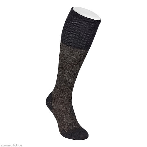 DIABETIC Silberkniestrumpf schwarz Gr. XL (44-46), 2 Stk., Bestsilver GmbH & Co. KG