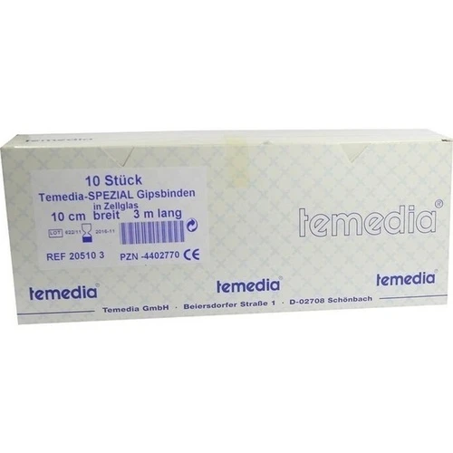 GIPSBINDE TEM SPEZ 3MX10CM, 10 Stk., Holthaus Medical GmbH & Co. KG