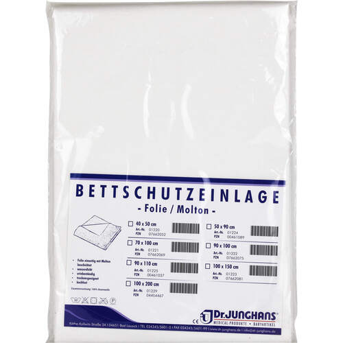 Bettschutz Folie/Molton 100x200, 1 Stk., Dr. Junghans Medical GmbH