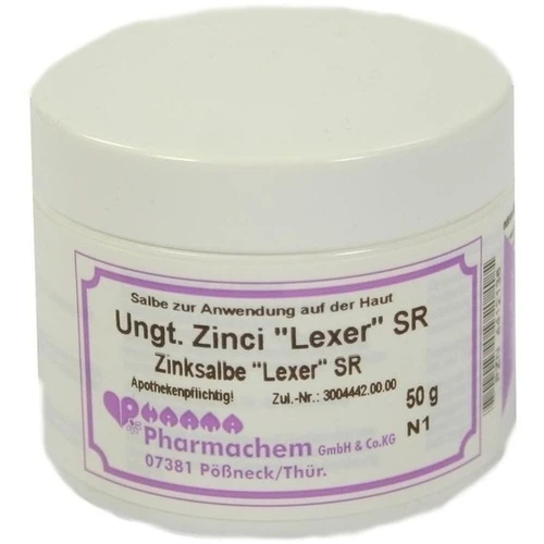 UNGUENTUM ZINCI LEXER SR, 50 g, Pharmachem GmbH & Co. KG