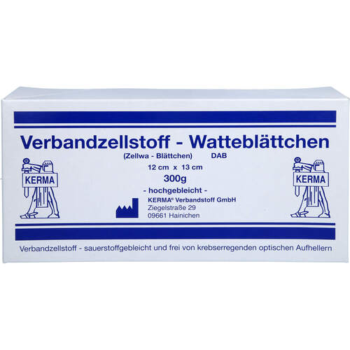 VERBANDZELLSTOFF WATTEBL&Auml;TTCHEN HOCHGEBL.12x13CM, 300 g, Kerma Verbandstoff GmbH