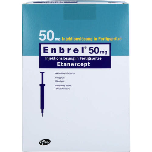 Enbrel 50mg Fertigspritzen, 4 ST, Abacus Medicine A/S