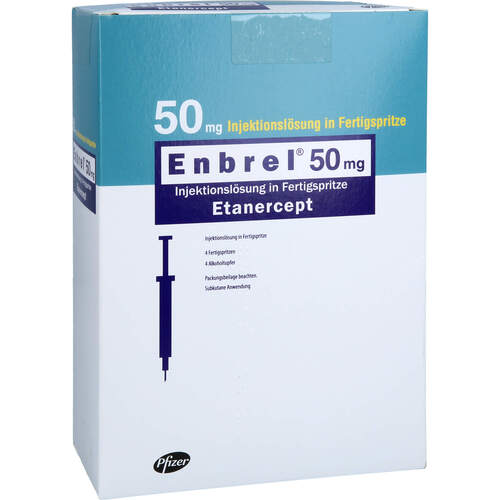 Enbrel 50mg Fertigspritzen, 4 ST, Abacus Medicine A/S