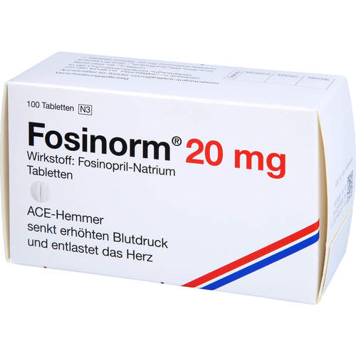 FOSINORM 20mg, 100 Stk., Zentiva Pharma GmbH