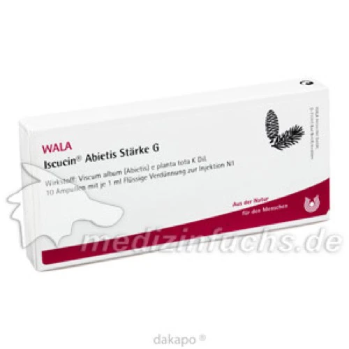 ISCUCIN ABIETIS STAERKE G, 10x1 ml, Wala Heilmittel GmbH