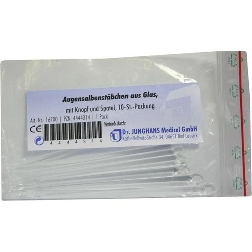 AUGENSALBENSTAEBCHEN GL, 10 Stk., Dr. Junghans Medical GmbH