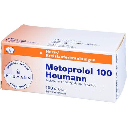 METOPROLOL 100 HEUMANN, 100 ST, Heumann Pharma GmbH & Co. Generica KG