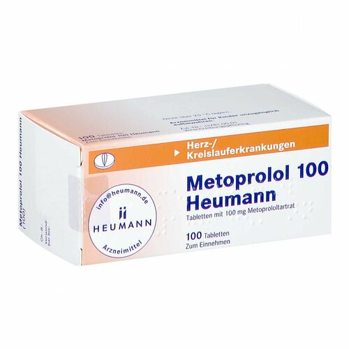 METOPROLOL 100 HEUMANN, 100 ST, Heumann Pharma GmbH & Co. Generica KG