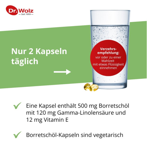 Borretschöl Kapseln Dr.Wolz, 60 Stk., Dr. Wolz Zell GmbH