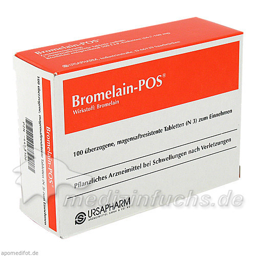 BROMELAIN POS magensaftresistente Tabletten, 100 Stk., Ursapharm Arzneimittel GmbH