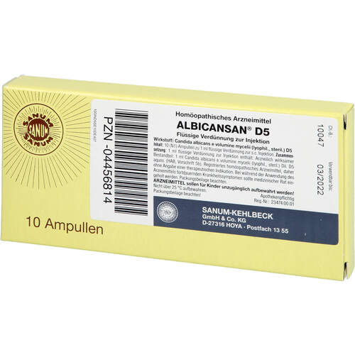 ALBICANSAN D 5, 10x1 ml, Sanum-Kehlbeck GmbH & Co. KG