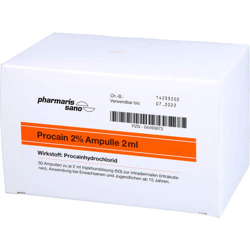 PROCAIN Röwo 2% Ampullen 2 ml, 50x2 ml, medphano Arzneimittel GmbH PROCAIN Röwo 2% Ampullen 2 ml, 50x2 ml, medphano Arzneimittel GmbH