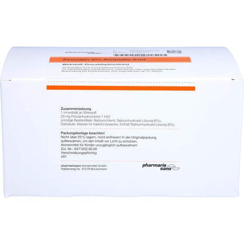 PROCAIN Röwo 2% Ampullen 5 ml, 50x5 ml, medphano Arzneimittel GmbH