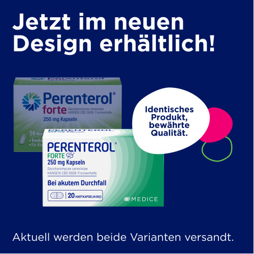 PERENTEROL FORTE 250mg, 100 Stk., Medice Arzneimittel P&uuml;tter GmbH & Co. KG