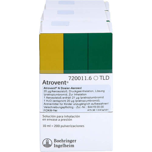 Atrovent N Dosier-Aerosol, 3X10 ML, Axicorp Pharma GmbH