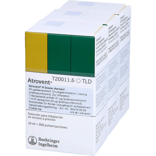 Atrovent N Dosier-Aerosol, 3x10 ml, Axicorp Pharma GmbH