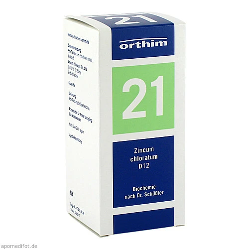 BIOCHEMIE Orthim 21 Zincum chloratum D 12 Tabl., 400 St, Orthim GmbH & Co. KG