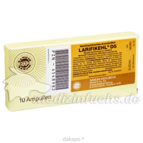 LARIFIKEHL D 5, 10x1 ml, Sanum-Kehlbeck GmbH & Co. KG