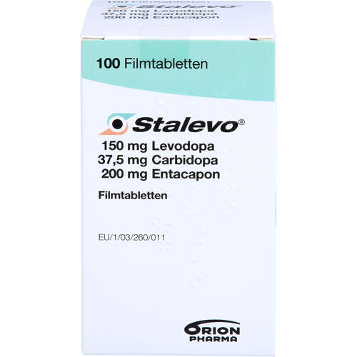 STALEVO 150 mg/37,5 mg/200 mg Filmtabletten, 100 Stk., BERAGENA Arzneimittel GmbH