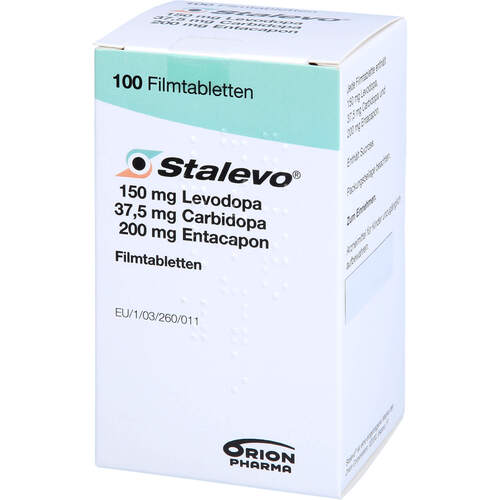 STALEVO 150 mg/37,5 mg/200 mg Filmtabletten, 100 Stk., BERAGENA Arzneimittel GmbH