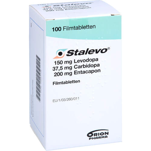 STALEVO 150 mg/37,5 mg/200 mg Filmtabletten, 100 Stk., BERAGENA Arzneimittel GmbH