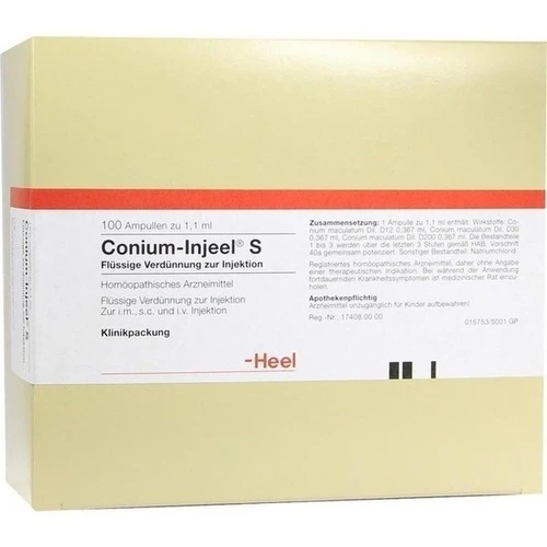 CONIUM INJEEL S Ampullen, 100 St, Biologische Heilmittel Heel GmbH