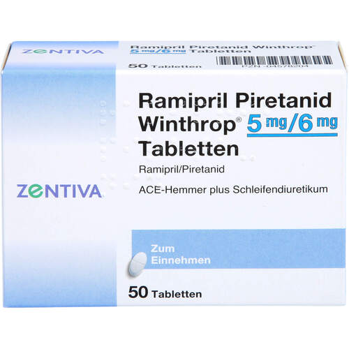 Ramipril Piretanid Winthrop 5/6mg Tabletten, 50 Stk., Zentiva Pharma GmbH