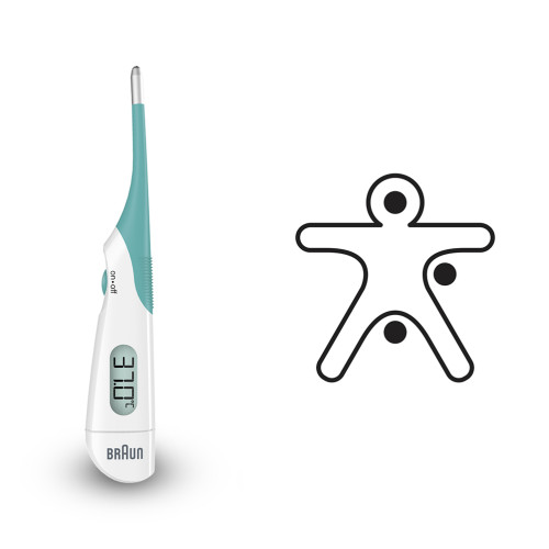 Braun Digital-Thermometer, 1 Stk., Kaz Europe Sa