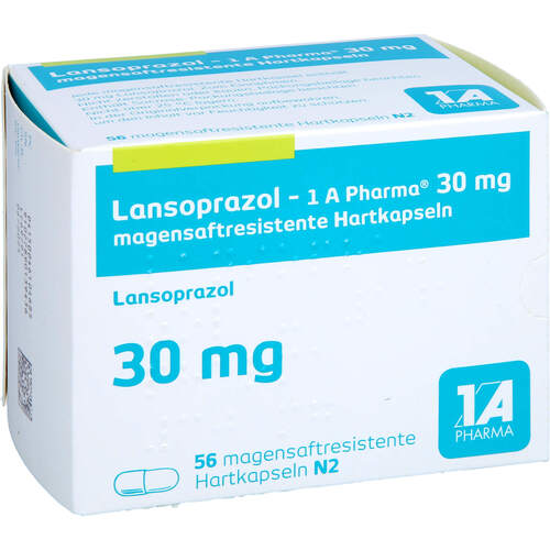 Lansoprazol-1A Pharma 30mg magensaftres.Hartkaps., 56 Stk., 1 A Pharma GmbH