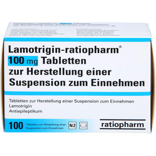 Lamotrigin-ratiopharm 100mg Tabletten, 100 ST, ratiopharm GmbH