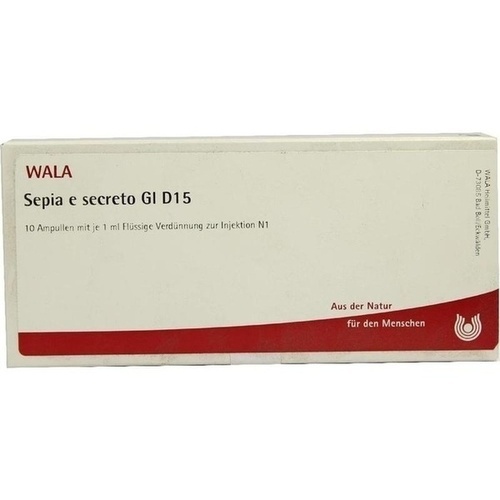 SEPIA E SECRETO GL D15, 10X1 ML, Wala Heilmittel GmbH SEPIA E SECRETO GL D15, 10X1 ML, Wala Heilmittel GmbH