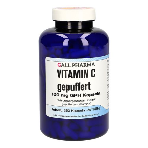 Vitamin C gepuffert 100mg GPH Kapseln, 250 Stk., Hecht-Pharma GmbH