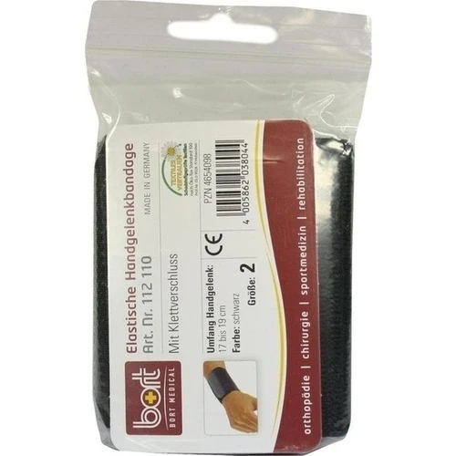 BORT Handgelenkbandage schwarz Gr.2, 1 Stk., Bort GmbH