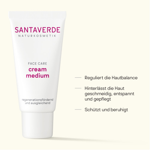 Aloe Vera Creme medium, 30 ml, SANTAVERDE GmbH