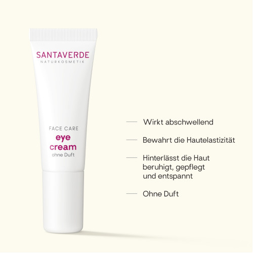 Aloe Vera Augencreme ohne Duft, 10 ml, SANTAVERDE GmbH