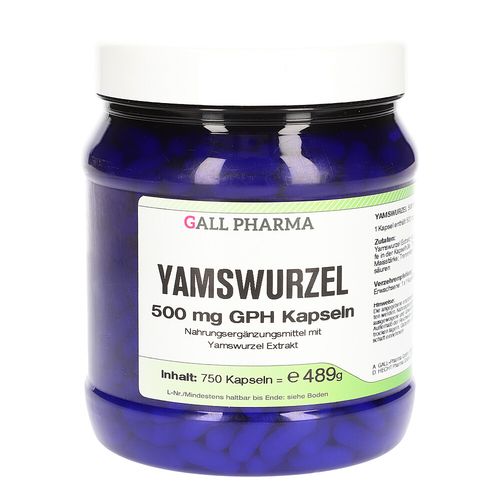 Yamswurzel 500 mg GPH Kapseln, 750 Stk., Hecht-Pharma GmbH