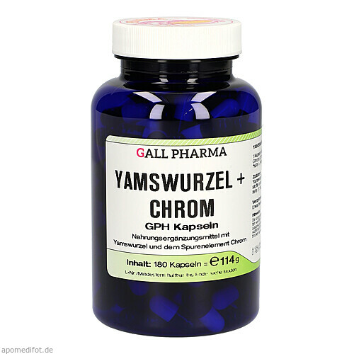 Yamswurzel + Chrom GPH Kapseln, 180 ST, Hecht-Pharma GmbH