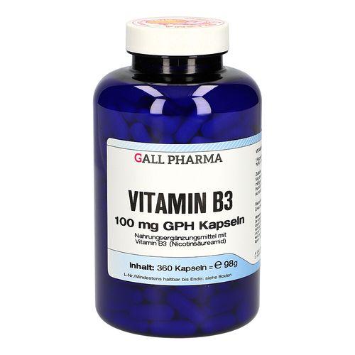 Vitamin B3 100 mg GPH Kapseln, 360 Stk., Hecht-Pharma GmbH