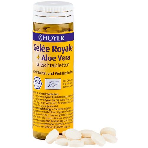 Hoyer Bio Gelee Royale & Aloe Vera Lutschtabletten, 60 Stk., HOYER GmbH