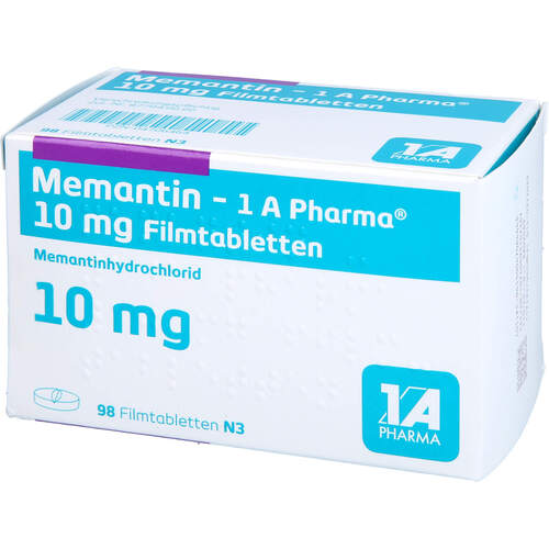 Memantin - 1 A Pharma 10 mg Filmtabletten, 98 ST, 1 A Pharma GmbH