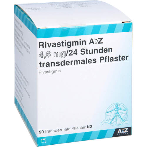 Rivastigmin AbZ 4.6mg/24h transdermales Pflaster, 90 Stk., Abz Pharma GmbH