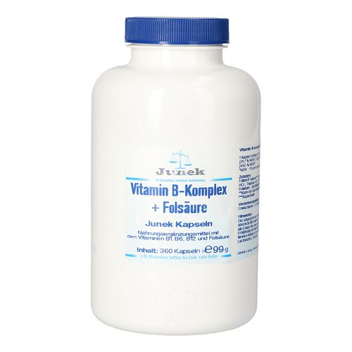 Vitamin B Komplex + Folsäure Junek Kapseln, 360 Stk., Bios Medical Services