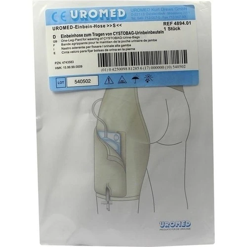 UROMED Einbein Hose f. Urinbeutel Gr. 1 489401, 1 Stk., Uromed Kurt Drews KG