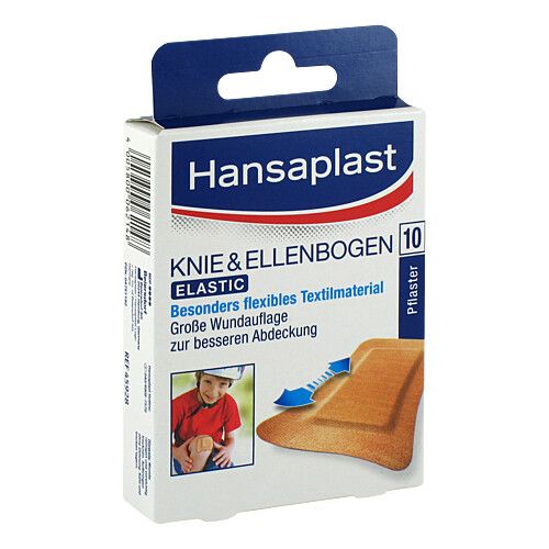 HANSAPLAST Elastic Pflaster Knie & Ellenbogen, 10 Stk., Beiersdorf AG