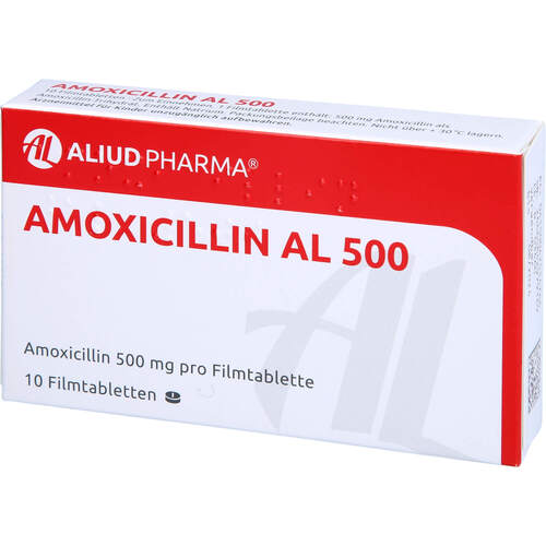 AMOXICILLIN AL 500, 10 ST, Aliud Pharma GmbH