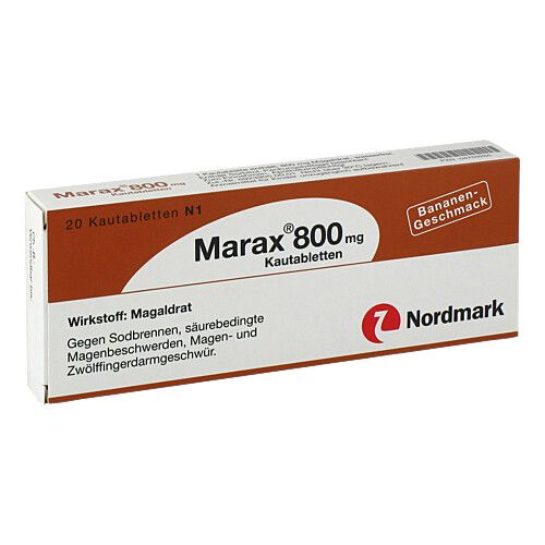 MARAX 800 Kautabletten, 20 Stk., Nordmark Arzneimittel GmbH & Co. KG