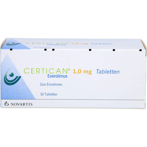 Certican 1mg Tabletten, 50 Stk., Novartis Pharma GmbH